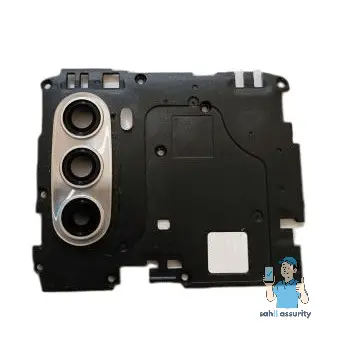 Camera Lens Glass with Frame for Motorola Moto G51 5G Silver